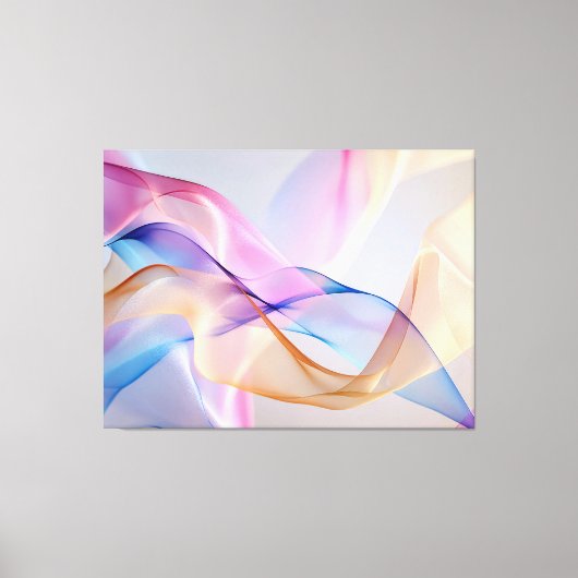 Vloeiende harmonie in beweging canvas afdruk (Voorkant)