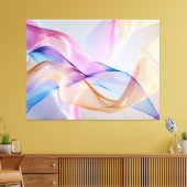 Vloeiende harmonie in beweging canvas afdruk (Insitu (Woonkamer))