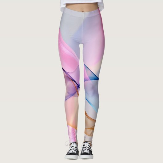 Vloeiende harmonie in beweging leggings (Voorkant)