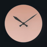 Vloeiende huidgradiënt ronde klok<br><div class="desc">Gladde huid Gradient Wall Clock van Gerson Ramos.</div>