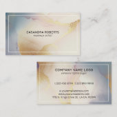 Vloeiende inkt abstracte achtergrond visitekaartje (Voorkant / Achterkant)