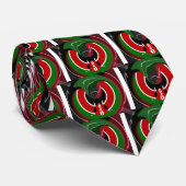 Vloeiende Keniaanse vlag: een modern ontwerp Stropdas (Opgerold)