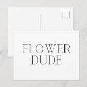 Vloeiende kerel - Eenvoudig Feestdagenkaart (Voorkant / Achterkant)