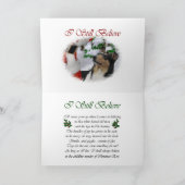 Vloeiende kerstcadeautjes voor Collie Feestdagen Kaart (Binnen)