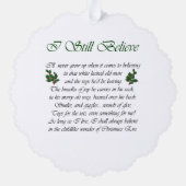 Vloeiende kerstcadeautjes voor Collie Ornament Kaart (Achterkant)