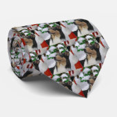 Vloeiende kerstcadeautjes voor Collie Stropdas (Opgerold)