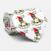 Vloeiende kerstcadeautjes voor Collie Stropdas (Opgerold)