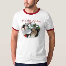 Vloeiende kerstcadeautjes voor Collie T-shirt