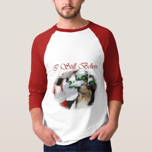 Vloeiende kerstcadeautjes voor Collie T-shirt (Voorkant)