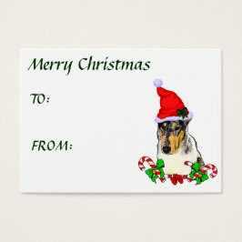 Vloeiende kerstcadeautjes voor Collie Visitekaartje