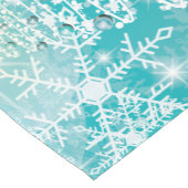 Vloeiende kerstsnowflakes korte tafelloper (Hoek)