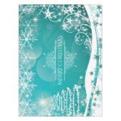 Vloeiende kerstsnowflakes tafelkleed (Voorkant)