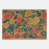 Vloeiende kindervrouw in zonnebloempitten inpakpapier vel (Voorkant 3)