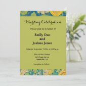 Vloeiende kindervrouw in zonnebloempitten kaart (Staand voorkant)