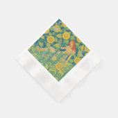 Vloeiende kindervrouw in zonnebloempitten servet (Hoek)