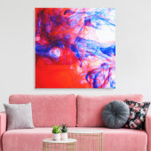 Vloeiende kleuren canvas afdruk (Insitu (Woonkamer))