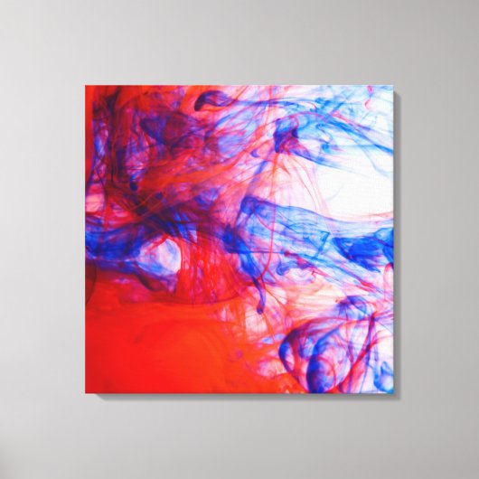 Vloeiende kleuren canvas afdruk (Voorkant)