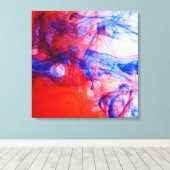 Vloeiende kleuren canvas afdruk (Insitu (Houten vloer))