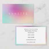 Vloeiende kleurrijke mengeling visitekaartje (Voorkant / Achterkant)