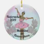 Vloeiende koningin/dauw-druppelnopper keramisch ornament (Achterkant)