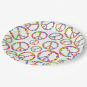 Vloeiende kracht papieren bordje (Gekanteld)