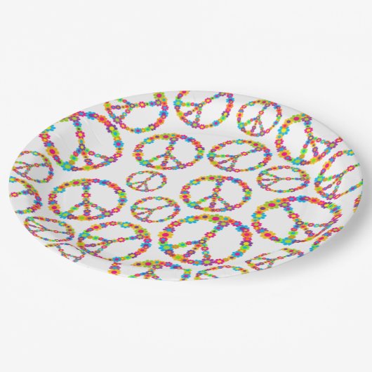 Vloeiende kracht papieren bordje (Gekanteld)