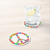 Vloeiende kracht ronde kartonnen onderzetter (Insitu)