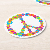 Vloeiende kracht ronde kartonnen onderzetter (Gebogen)