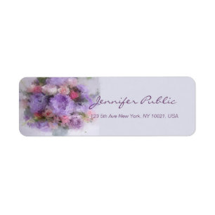Vloeiende Kunst schilderend HandManuscript Elegant Etiket