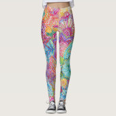 Vloeiende Leggings van het Omvergooien (Voorkant)