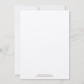 Vloeiende liefdesboom - Uitnodiging tot weddenscha (Achterkant)