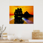 Vloeiende maaltijden poster (Keuken)