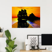 Vloeiende maaltijden poster (Thuiskantoor)