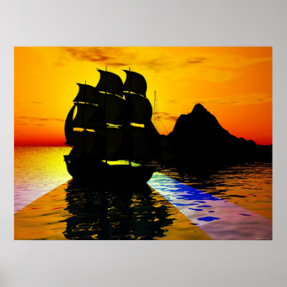 Vloeiende maaltijden poster