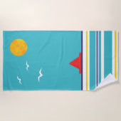 Vloeiende maaltijden strandlaken (Voorkant)