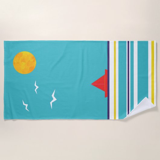 Vloeiende maaltijden strandlaken (Voorkant)