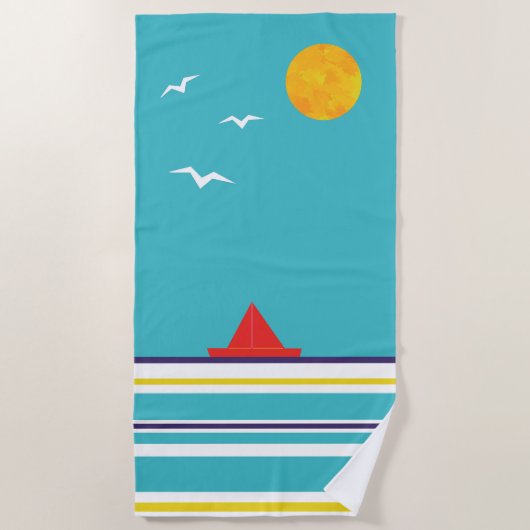 Vloeiende maaltijden strandlaken (Voorkant)