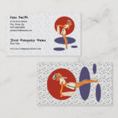 Vloeiende maaltijden visitekaartje (Voorkant / Achterkant)