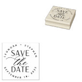 Vloeiende Manuscript Weddenschap sparen de Datum Rubberstempel (Gestempeld)