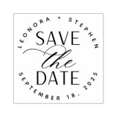 Vloeiende Manuscript Weddenschap sparen de Datum Rubberstempel (Afrduk)