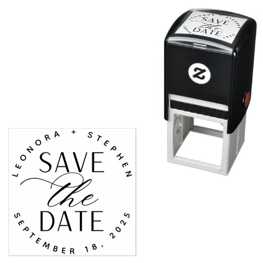 Vloeiende Manuscript Weddenschap sparen de Datum Zelfinktende Stempel (In situ)