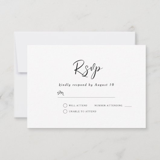 Vloeiende mariniers en Waterverven RSVP Kaartje (Achterkant)