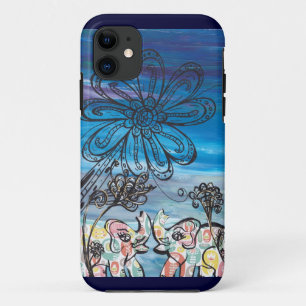 Vloeiende olifantennen iPhone Case