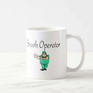 Vloeiende operator koffiemok