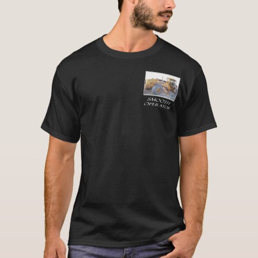 Vloeiende operator zwart t-shirt (Voorkant)