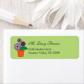 Vloeiende Paarse Dagen Aangepast Etiket (Insitu)