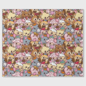 Vloeiende paddenstoel cadeaupapier (Vlak)