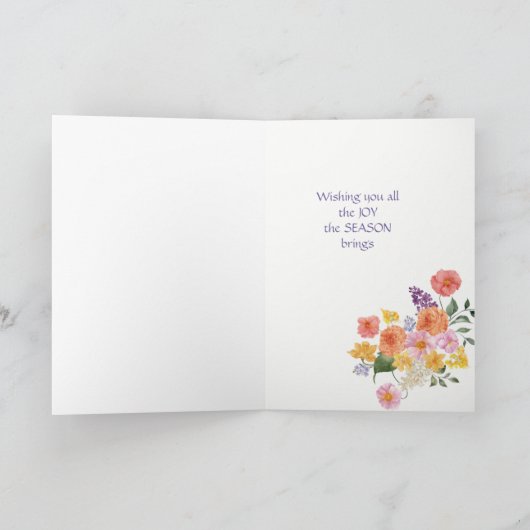 Vloeiende parade met paaspakketkaart kaart (Binnen)