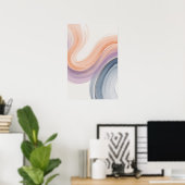 Vloeiende Pastels Poster (Thuiskantoor)