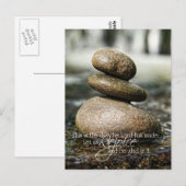 Vloeiende raketten in water Psalm 118 Briefkaart (Voorkant / Achterkant)